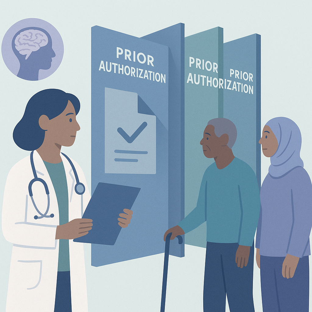 Prior Authorization Creates Barriers for Neurology Patients – illustration