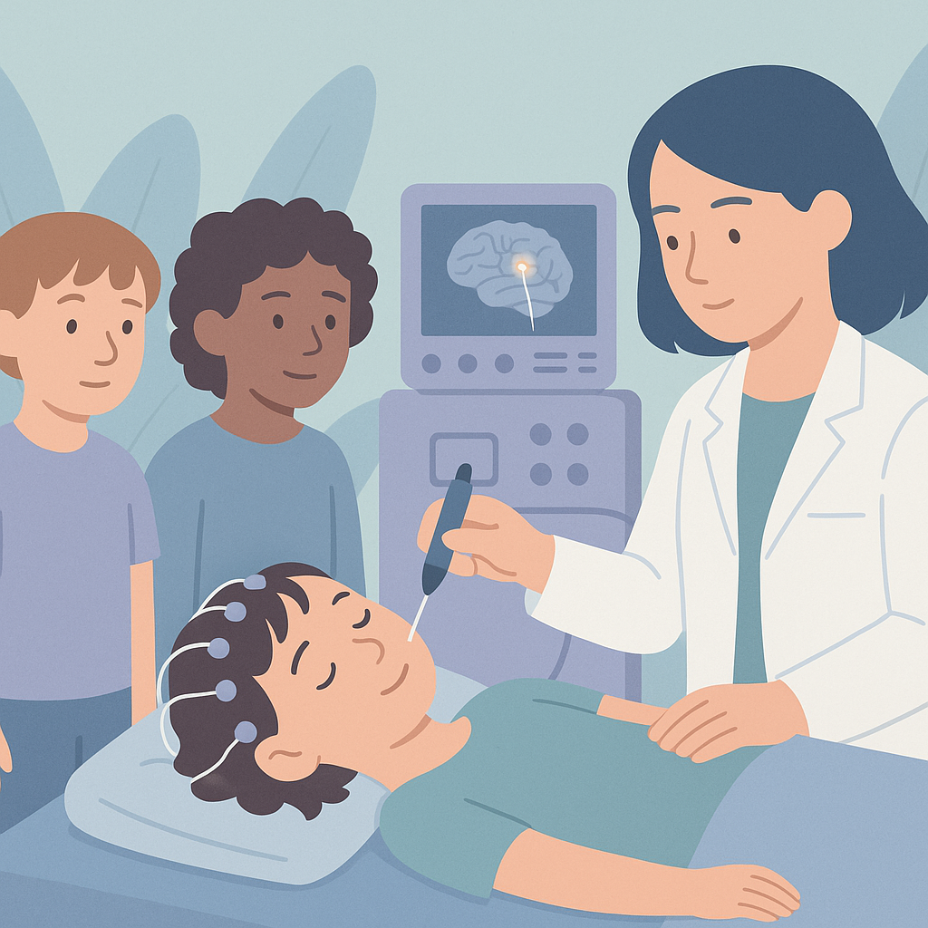 Laser Ablation Offers Hope for Children with Epilepsy – illustration