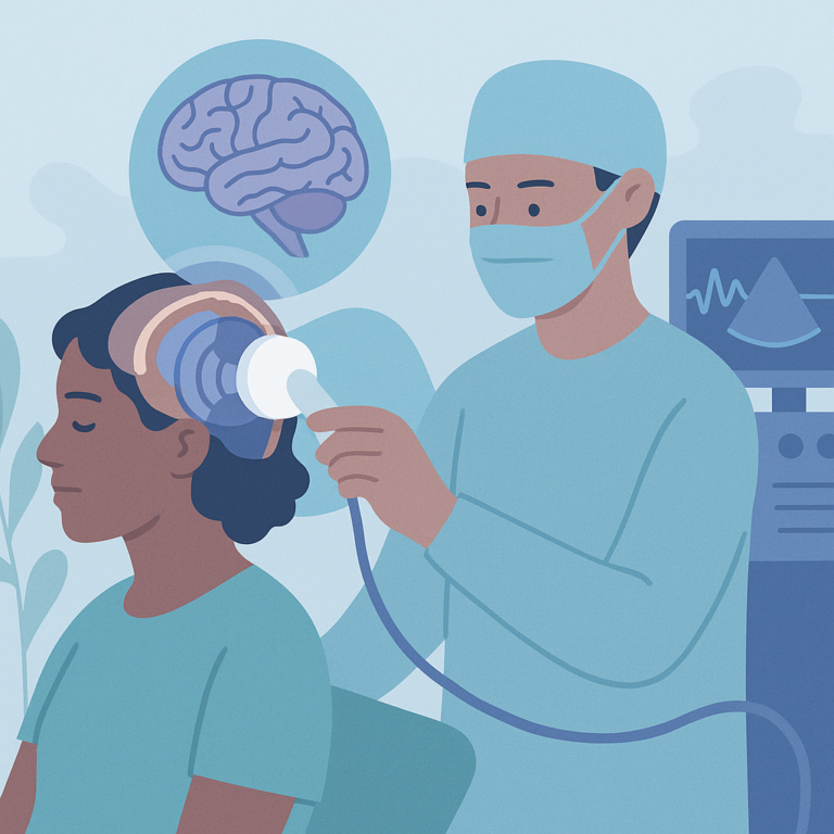 Growing Use of High-Intensity Ultrasound in Neurosurgery – illustration