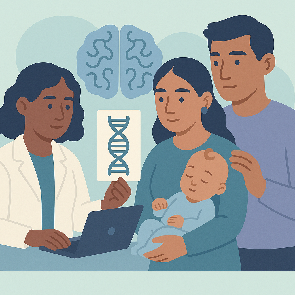 Genetic Testing Improves Diagnosis and Treatment of Infantile Epilepsy – illustration