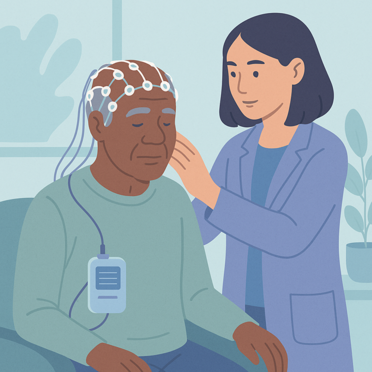 Ambulatory EEGs May Help Diagnose Seizures in Dementia Patients – illustration
