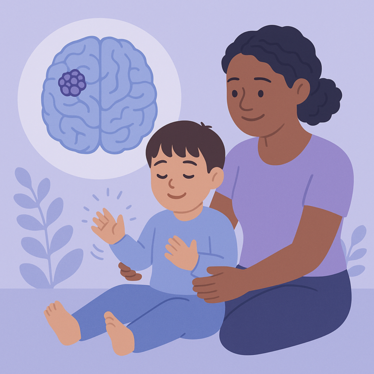 Cerebral Cavernous Malformations Can Cause Epileptic Spasms in Kids β illustration