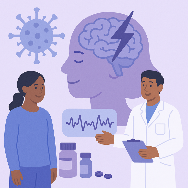 Understanding Post-Viral Encephalitis Epilepsy Risks and Management – illustration