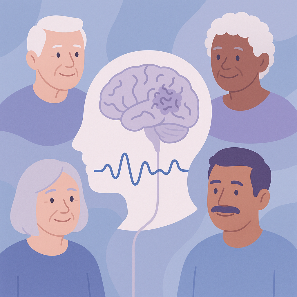 Brain Changes Linked to Late-Onset Unexplained Epilepsy – illustration