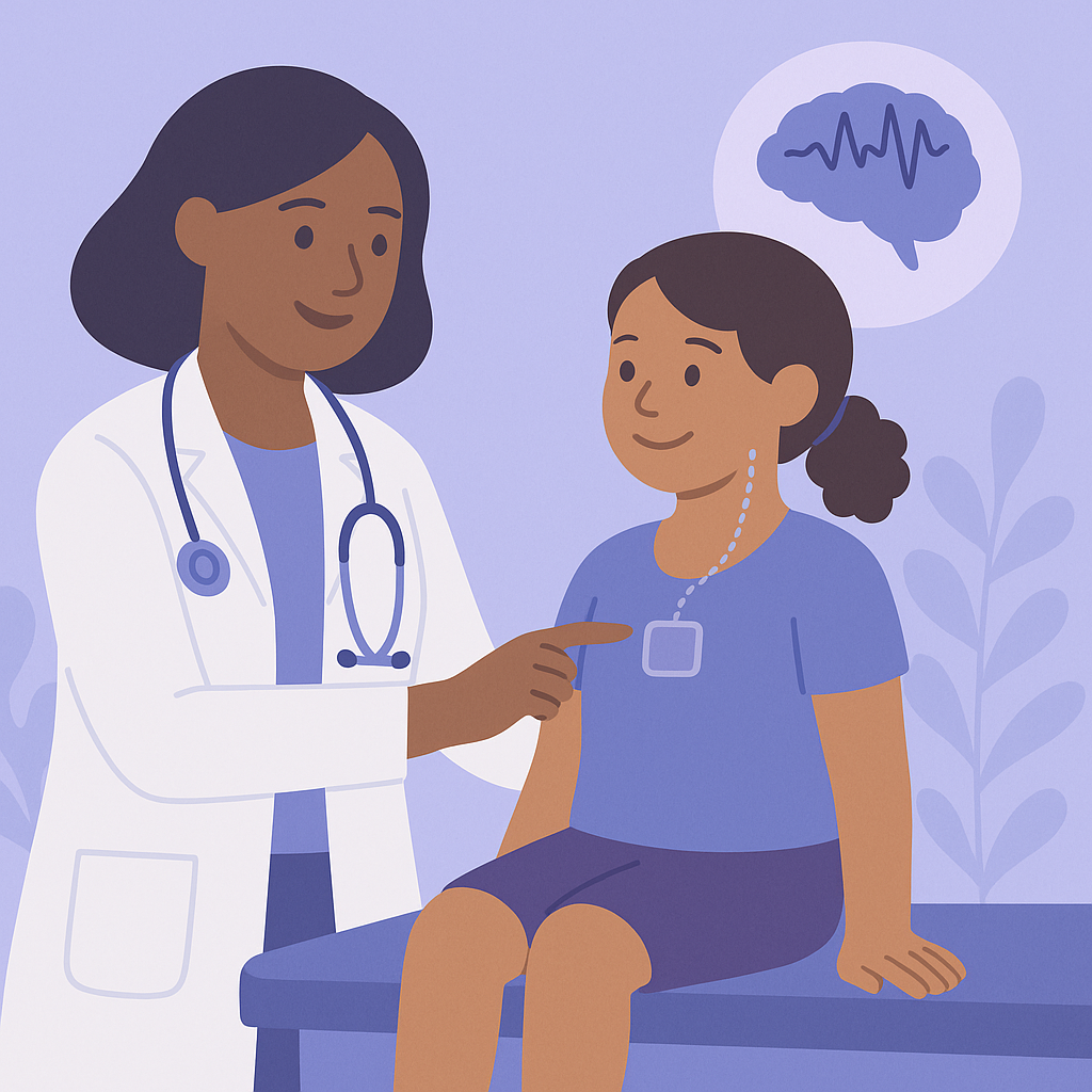 Vagus Nerve Stimulation Reduces Seizures in Dravet Syndrome – illustration