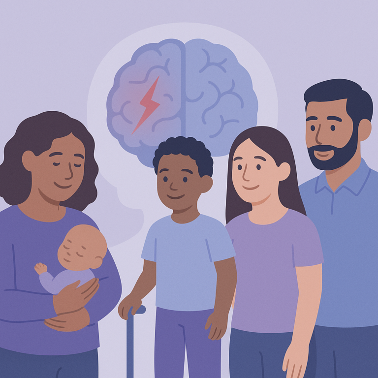 Understanding Long-Term Effects of Perinatal Arterial Ischemic Stroke – illustration