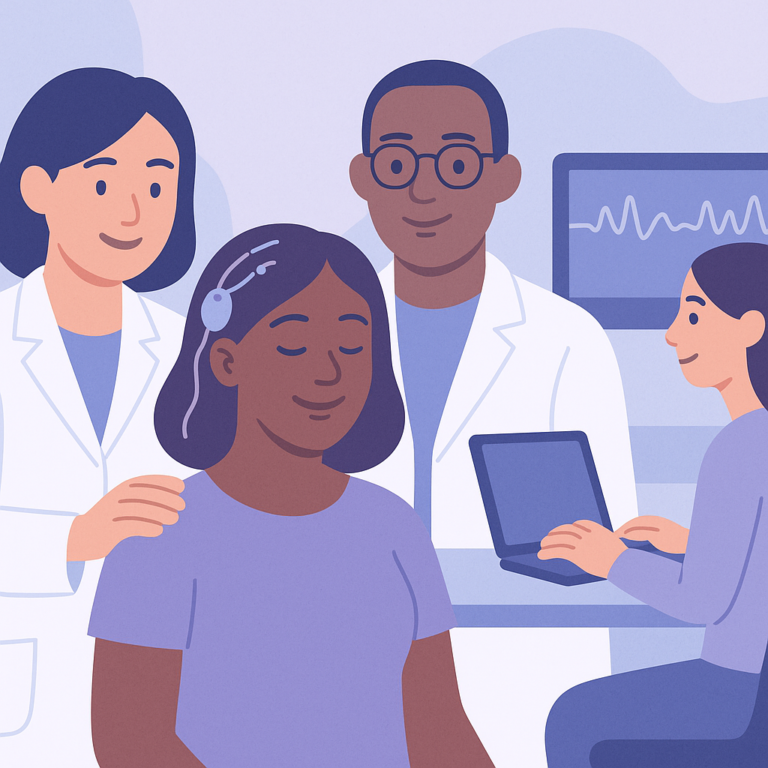 New Study Aims to Improve Seizure Monitoring with EEG Implants – illustration