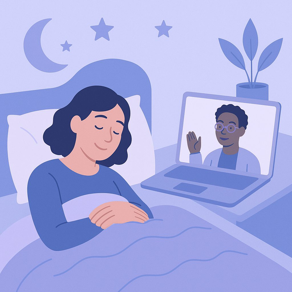 Computerized Therapy Improves Sleep for Adults with Epilepsy – illustration