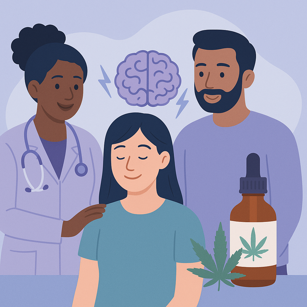 CBD May Help Reduce Seizures in Complex Epilepsy Cases – illustration