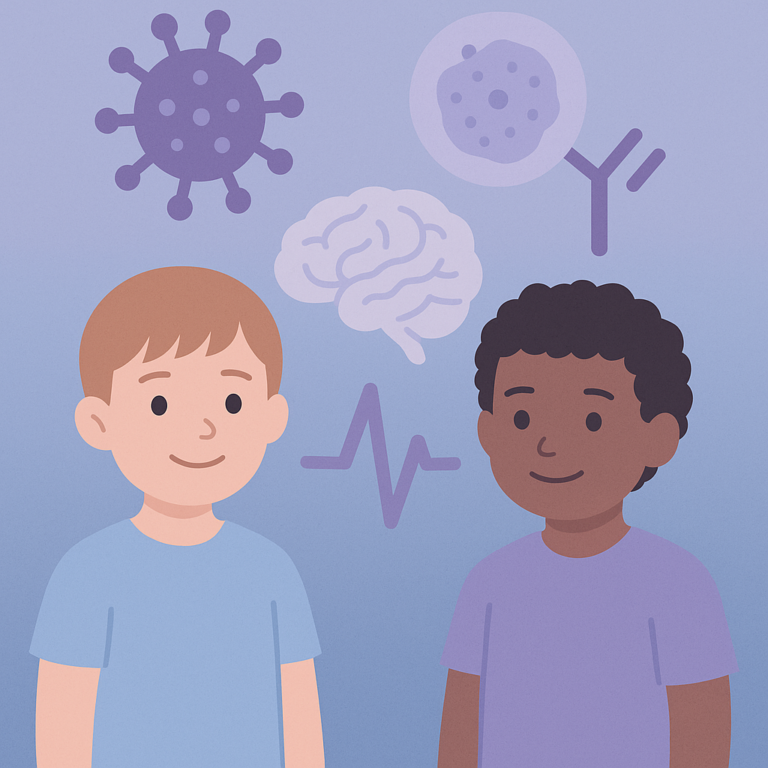 Immune Changes May Link Autism and Epilepsy in Children – illustration