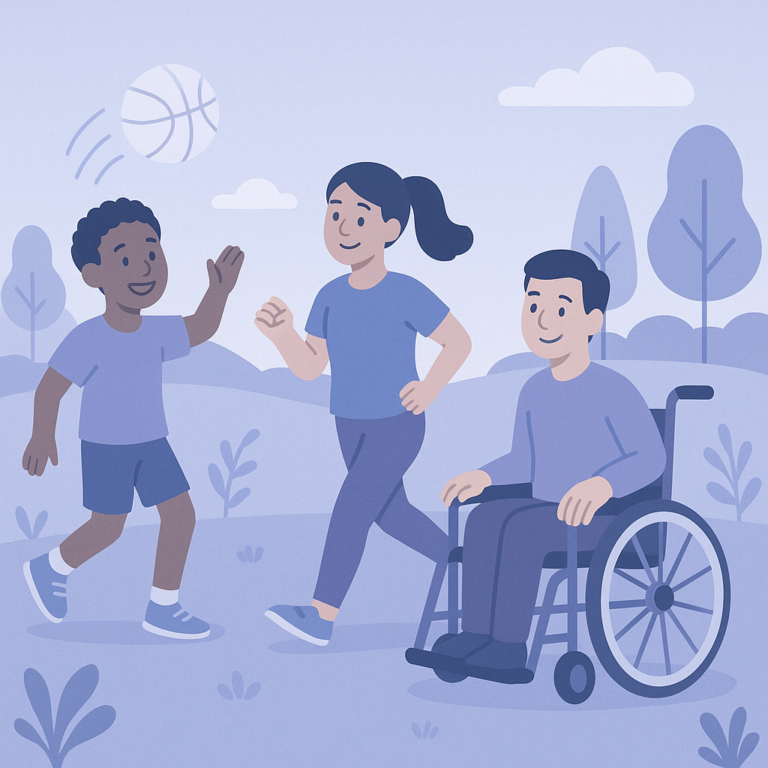 Physical Activity May Improve Sleep for Youth with Disabilities β illustration