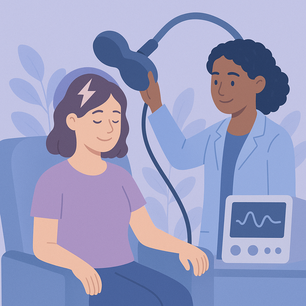 rTMS May Help Reduce Seizures in Drug-Resistant Epilepsy – illustration