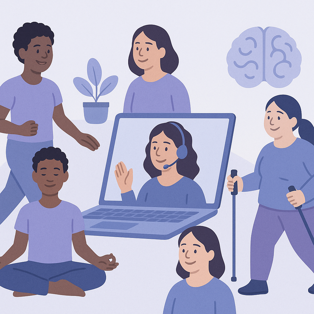 Telecoaching Can Boost Activity and Well-Being for People with Epilepsy – illustration