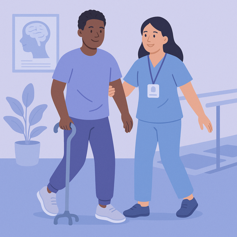 New Trial Aims to Improve Rehabilitation for Young Stroke Survivors – illustration