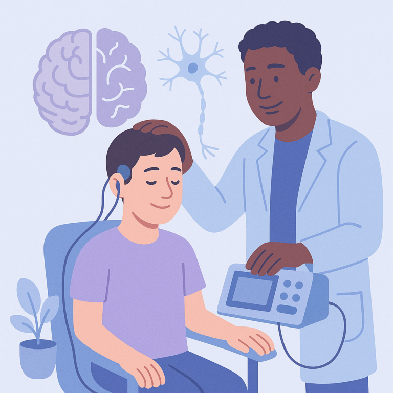 Enhancing Motor Recovery After Hemispherectomy with Neuromodulation – illustration