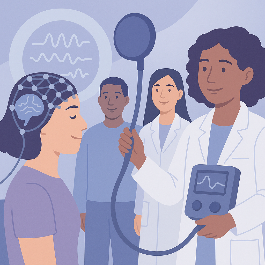 Timing TMS With Brain Activity May Help Treat Epilepsy – illustration