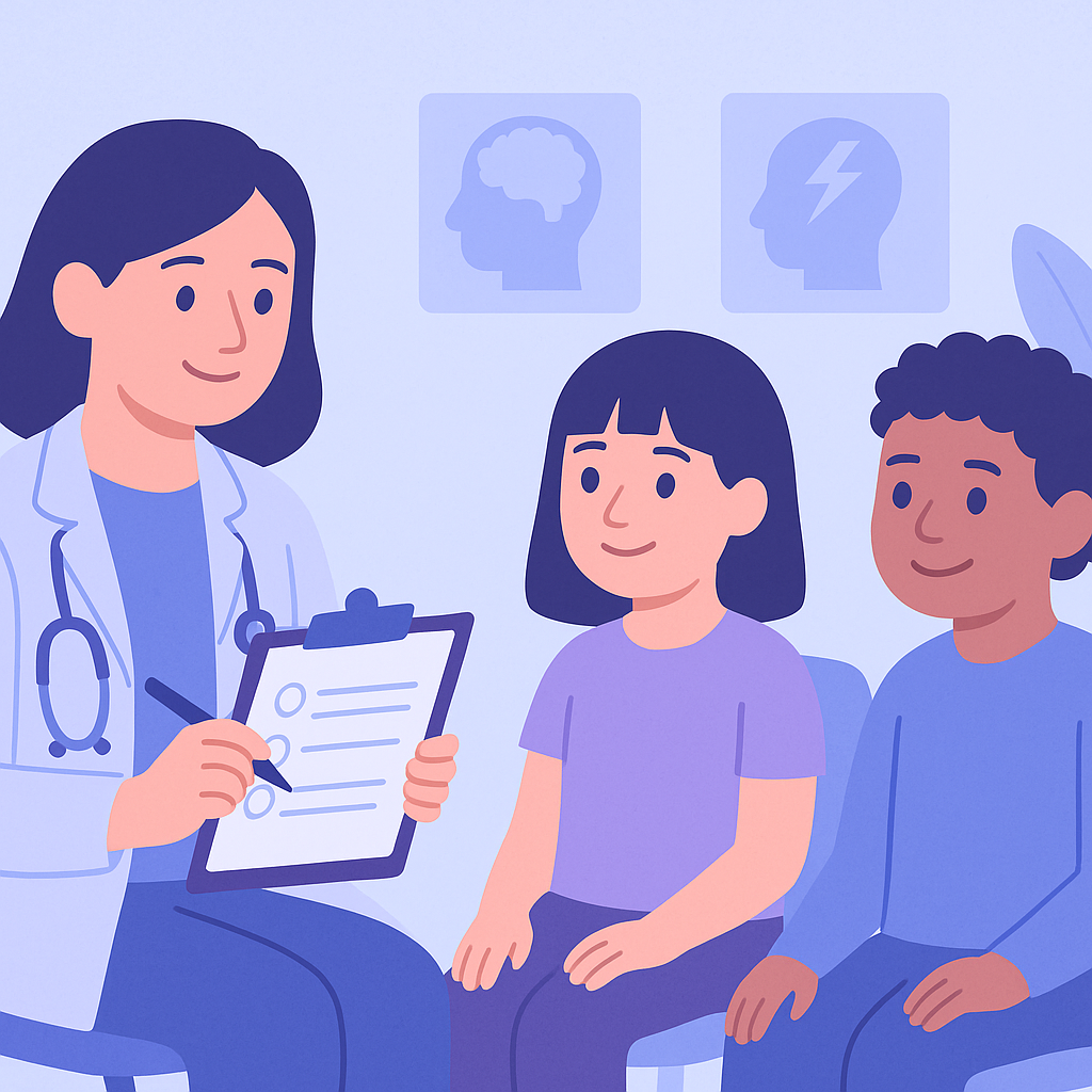 GAD-2 Offers Quick Anxiety Screening for Children with Headaches or Epilepsy – illustration