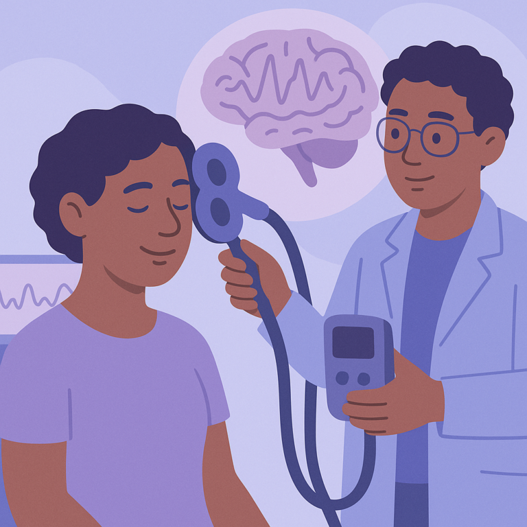 Timing TMS With Brain Activity May Help Epilepsy Treatment β illustration