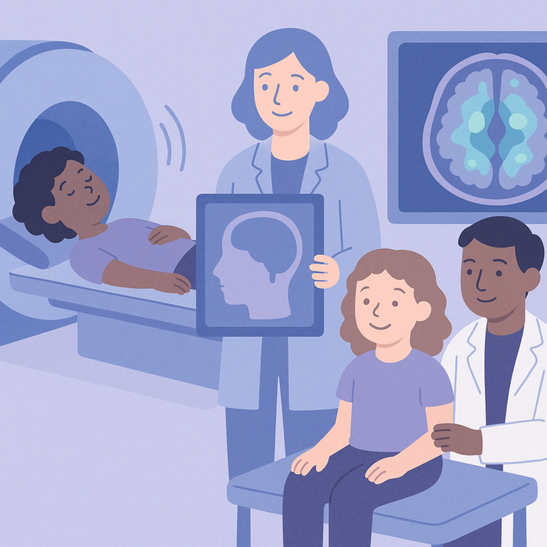 MRI and PET Scans Help Identify Epilepsy in Children – illustration