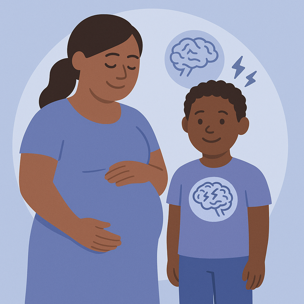 Maternal Weight Before Pregnancy Linked to Childhood Epilepsy Risk – illustration