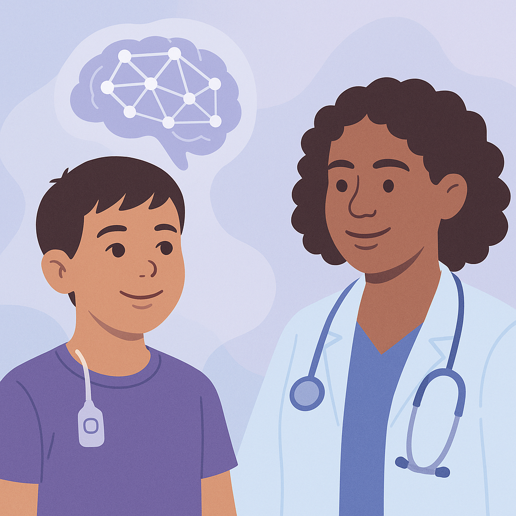 Brain Connectivity May Predict VNS Success in Children with Epilepsy – illustration