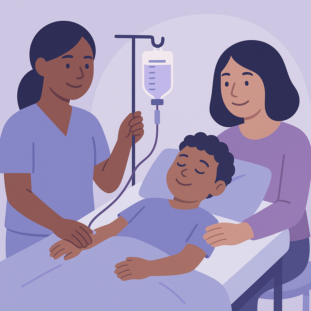 Low-Dose Midazolam Infusion Safe for Pediatric Seizures – illustration