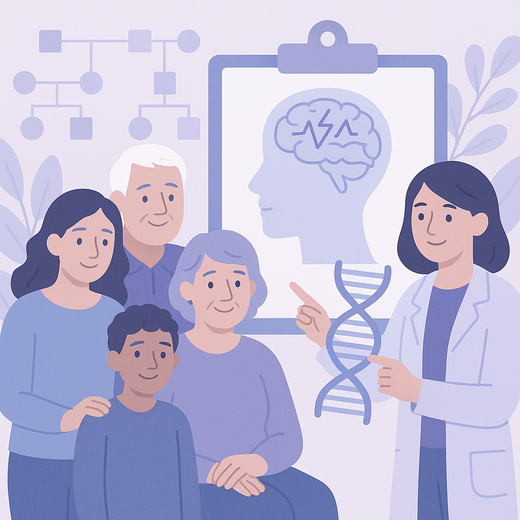 Genetic Testing Helps Identify Causes of Familial Epilepsy – illustration