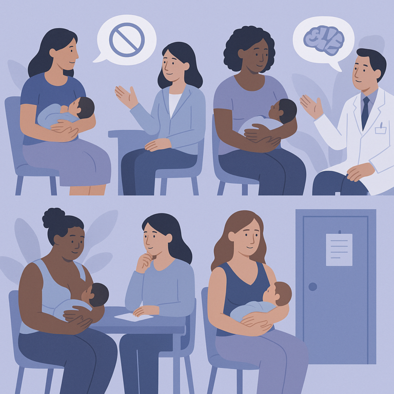 Barriers to Breastfeeding Counseling for Women with Epilepsy – illustration