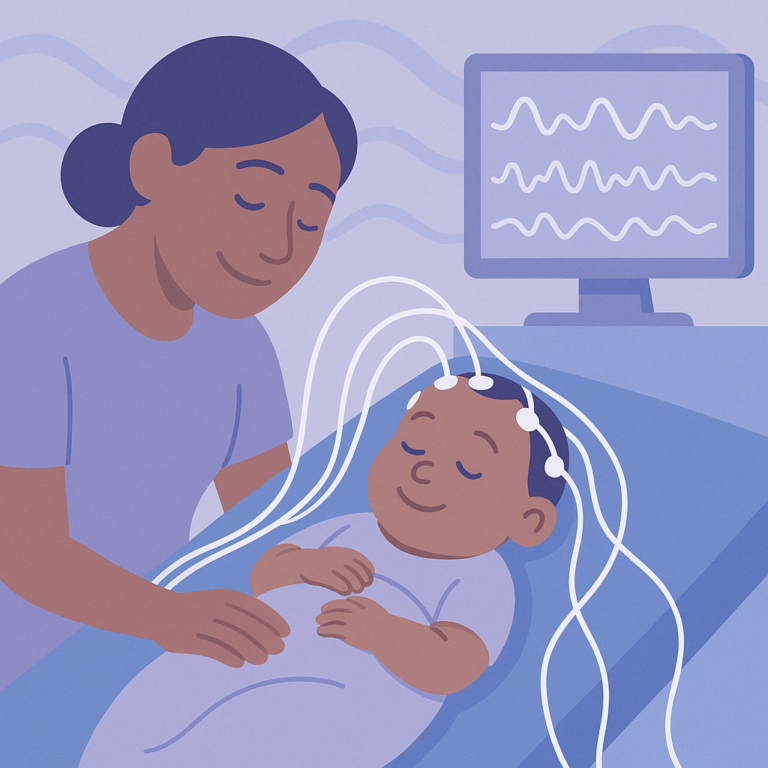 Brain Wave Patterns May Predict Treatment Success in Infants β illustration