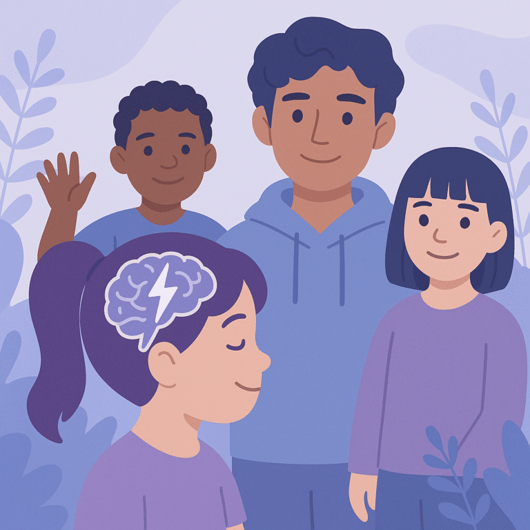 Epilepsy Common in Kids with Genetic Variants – illustration