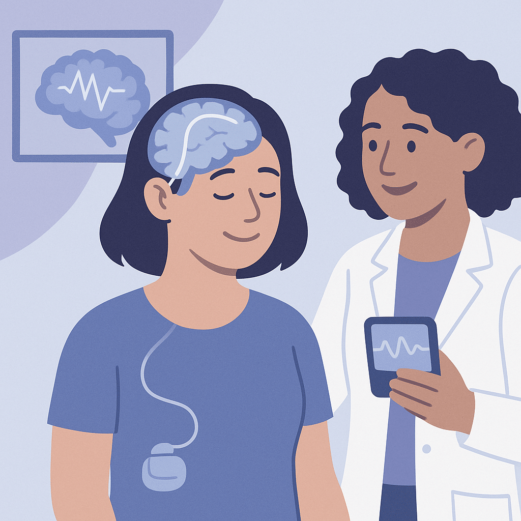 Deep Brain Stimulation May Help Patients with Drug-Resistant Epilepsy – illustration