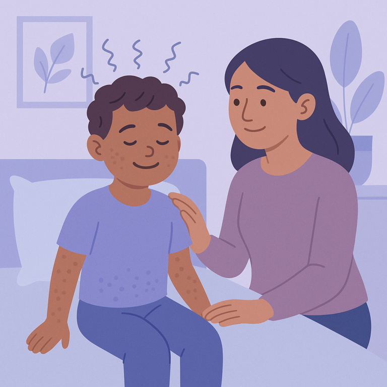 Rare Genetic Disorder Causes Seizures and Skin Issues in Child – illustration