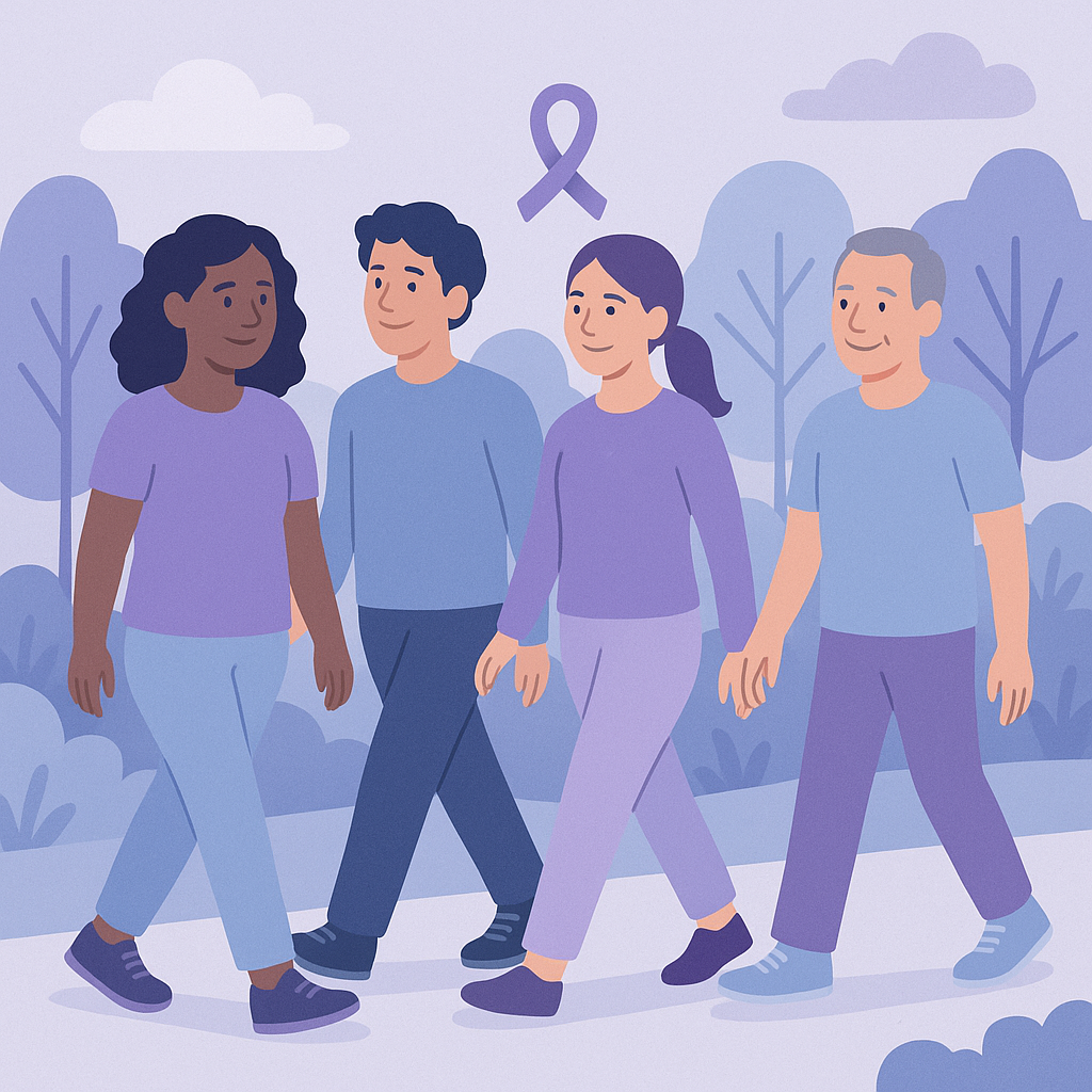 Walking Can Help Reduce Anxiety for People with Epilepsy – illustration
