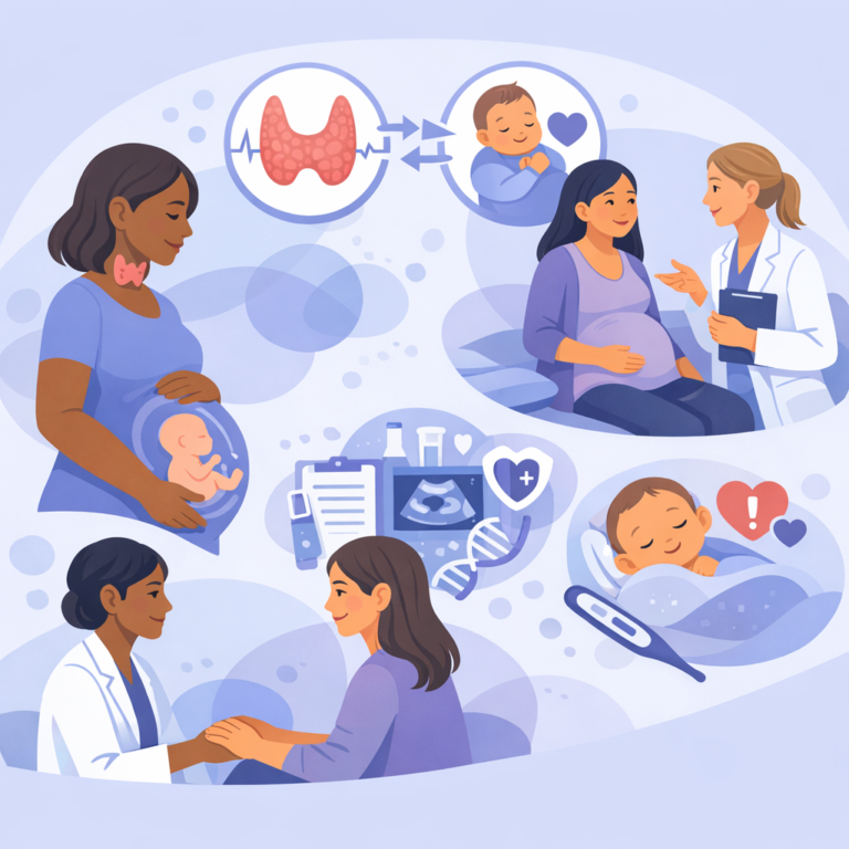 Thyroid Problems In Pregnancy Linked To Mom And Baby Risks – illustration