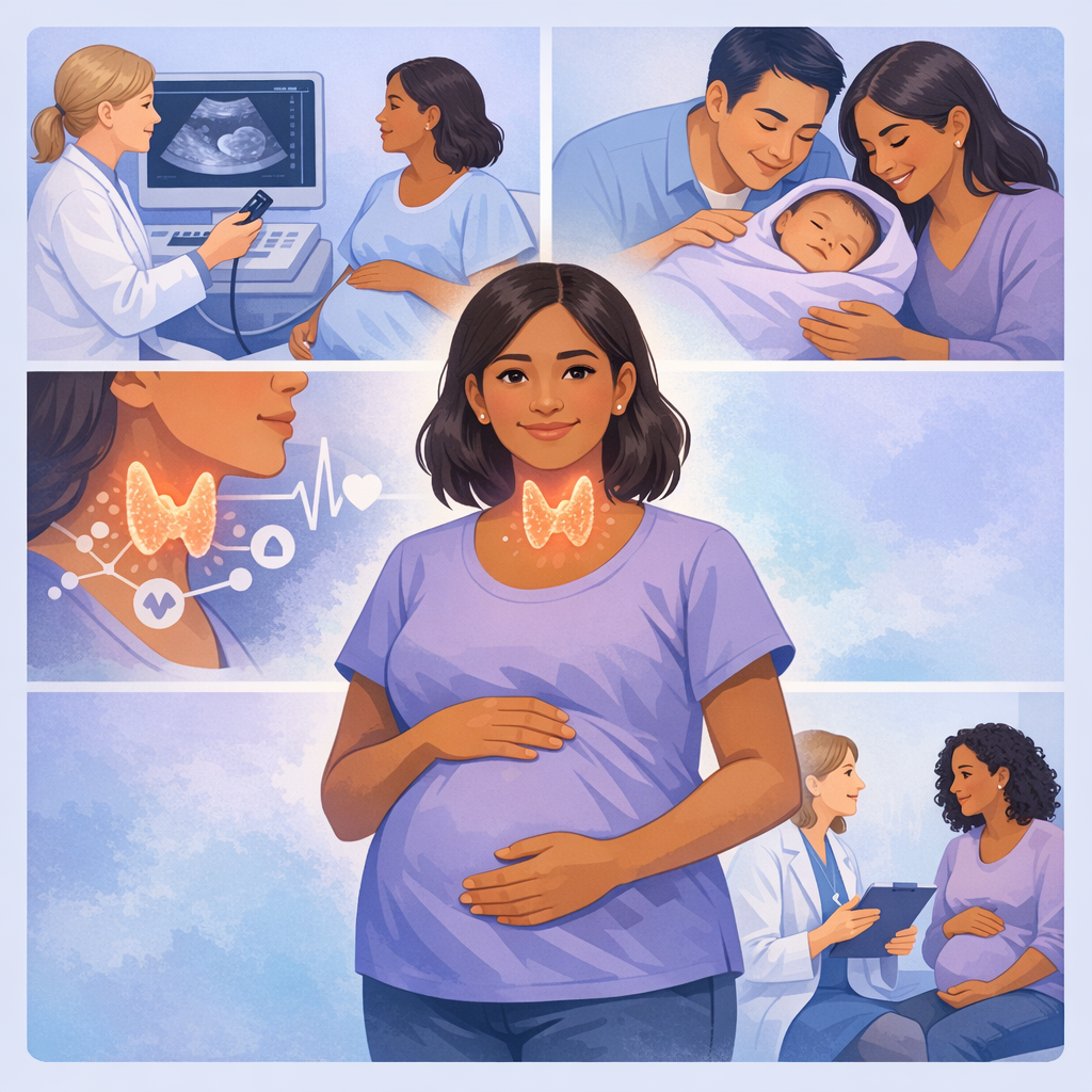 Thyroid Problems In Pregnancy Linked To Mom And Baby Risks – illustration