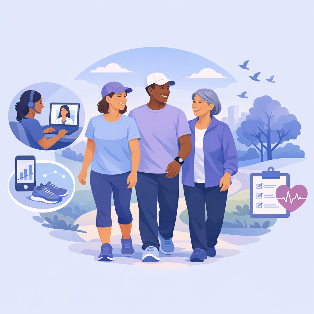 Remote Walking Program May Help Adults With Epilepsy – illustration