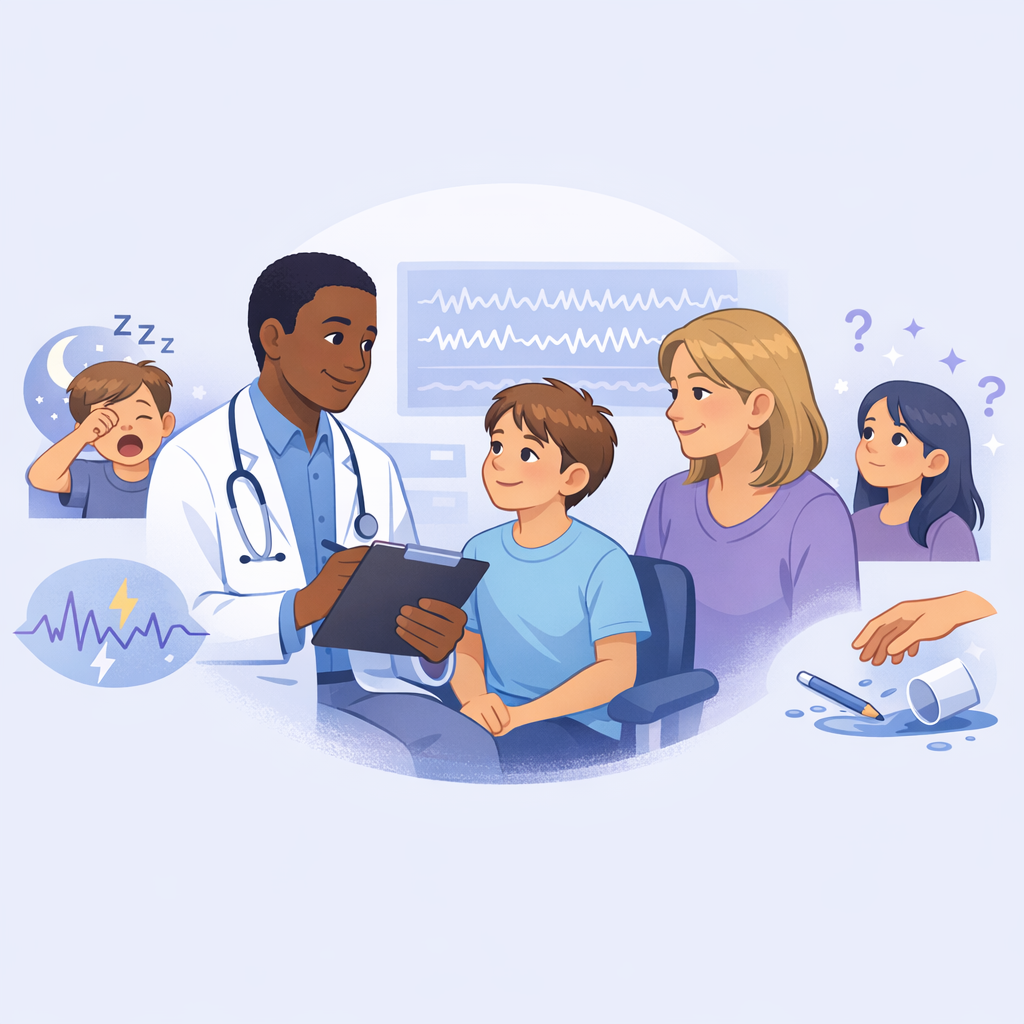 Possible Seizure Warning Signs Studied In Children With Epilepsy – illustration