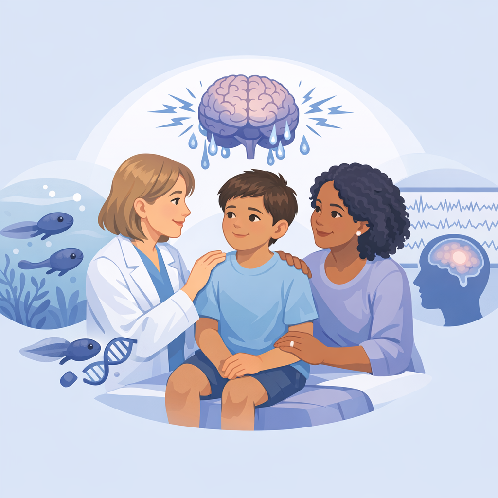 Gene Loss In Tadpoles Triggers Seizures And Brain Leaks – illustration