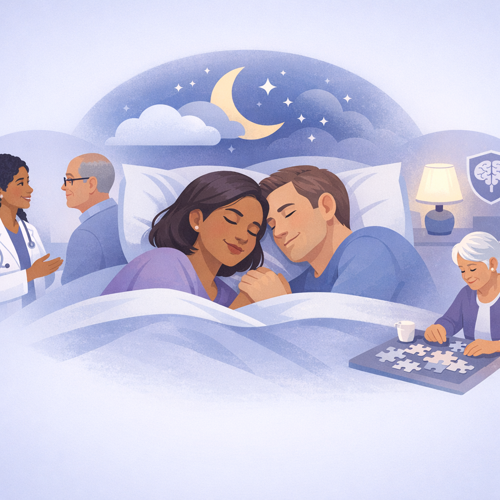 Better Sleep May Lower Dementia Risk In Focal Epilepsy – illustration