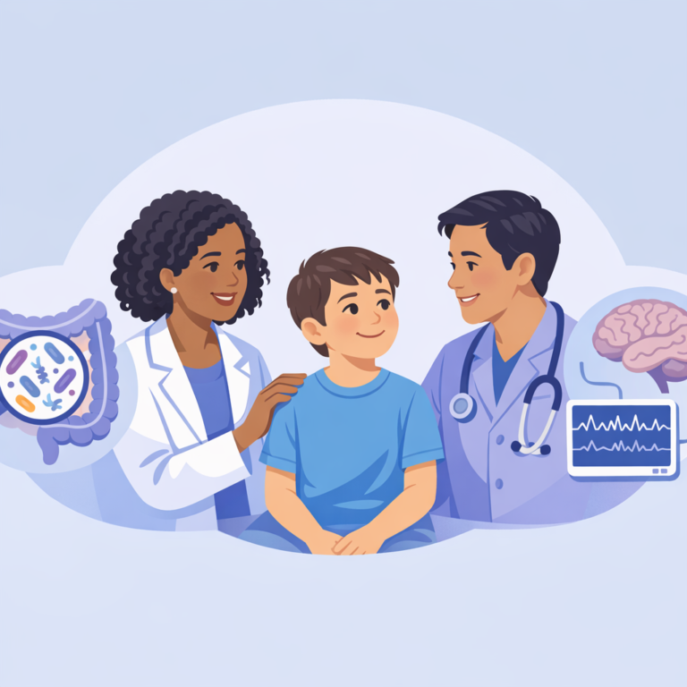 Gut Bacteria Differences Found In Children With New Epilepsy – illustration
