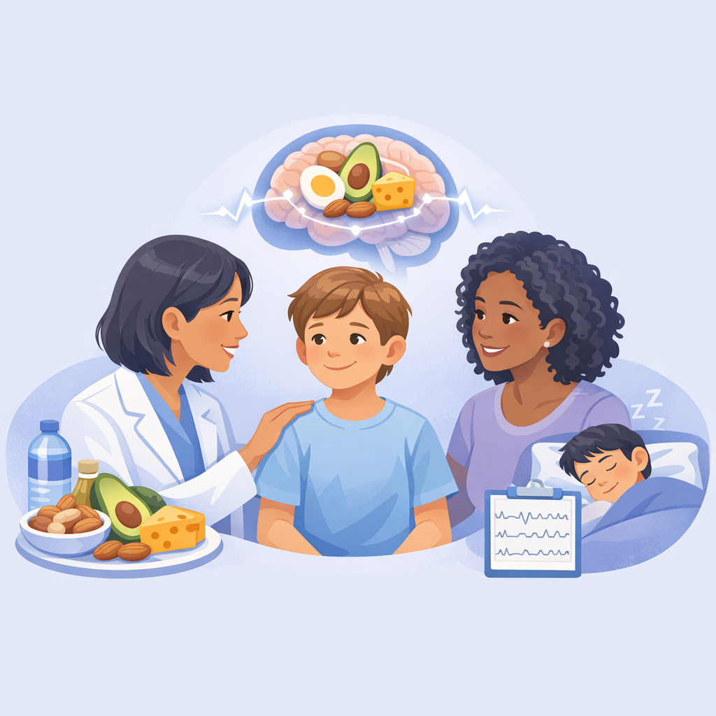 Keto Diet May Reduce Seizures After Childhood Brain Injury – illustration