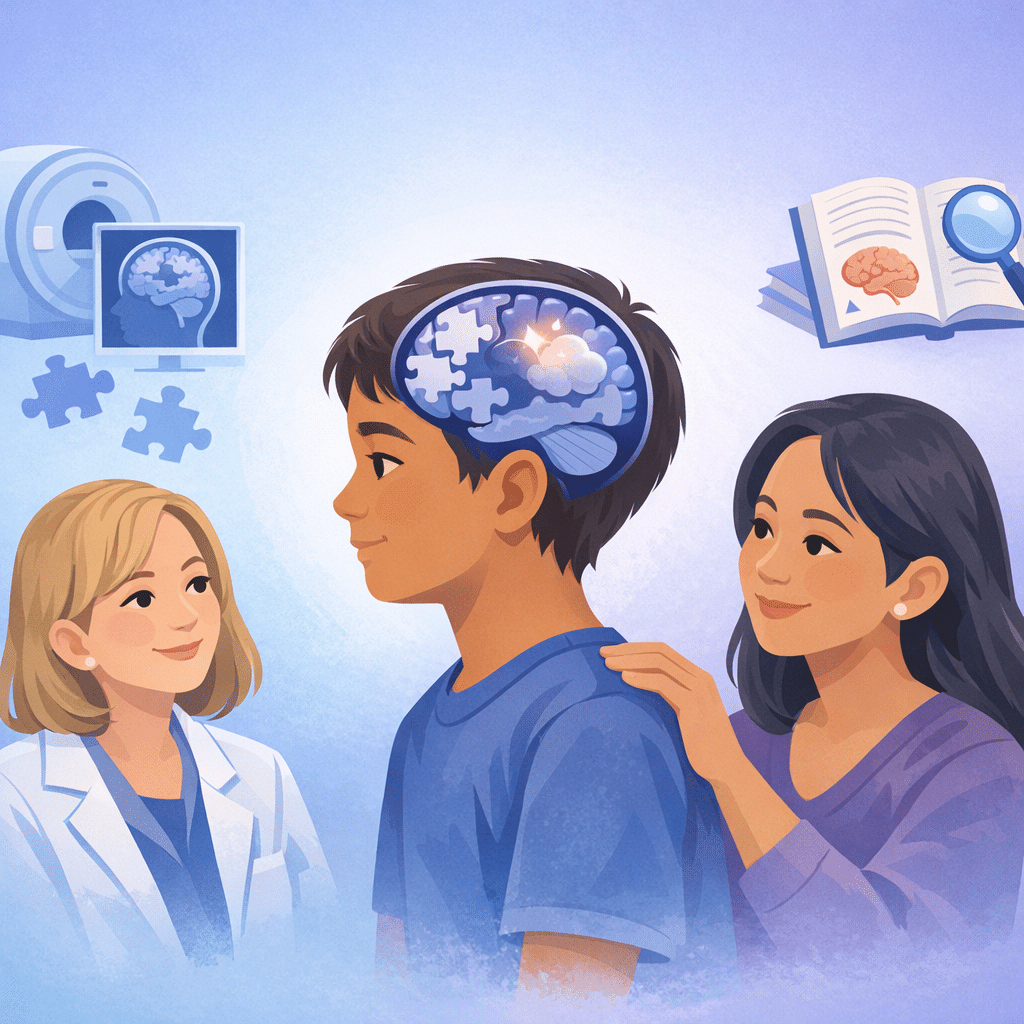 MRI Clues Linked To Thinking Problems In Children – illustration