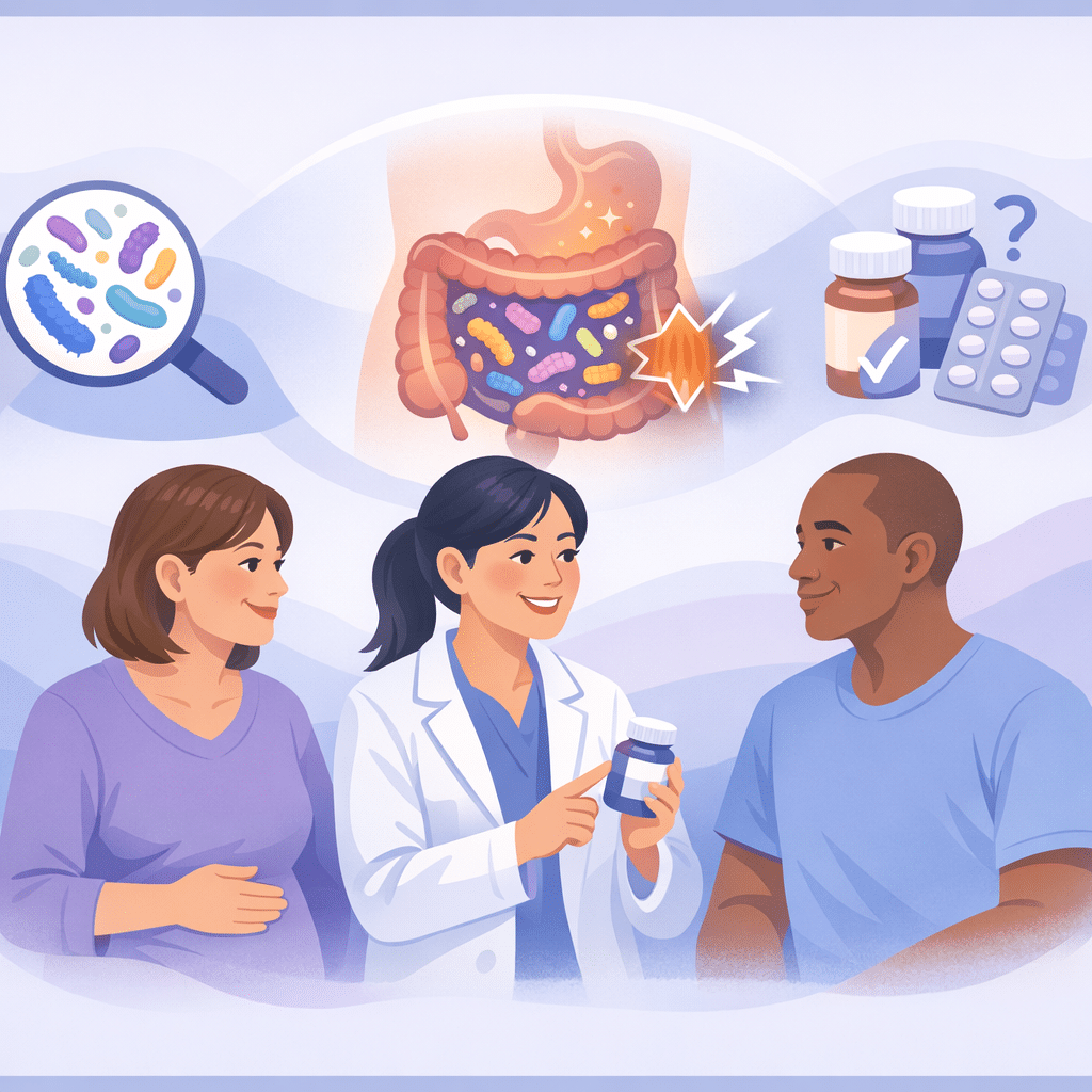 Gut Bacteria May Affect Response To Spasm Treatment – illustration