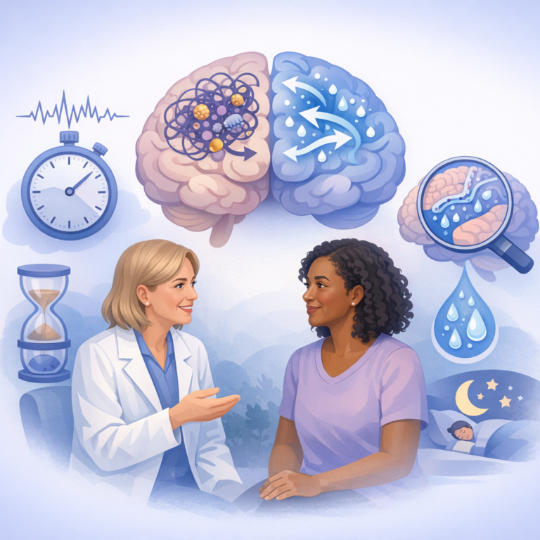 Longer Epilepsy Linked To Worse Brain Waste Clearance – illustration