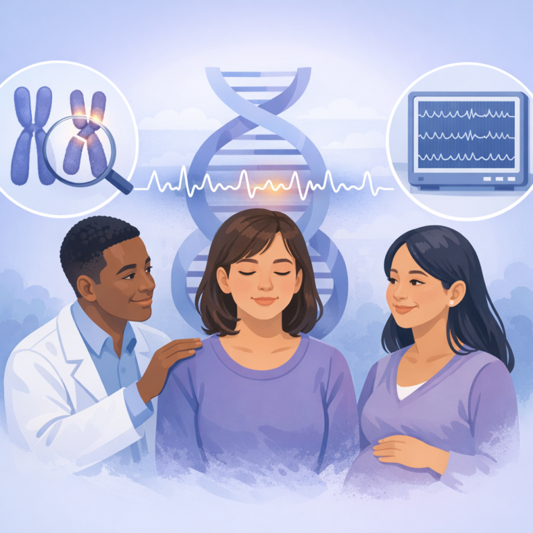 Rare Seizure Pattern Often Linked To Chromosome Changes – illustration