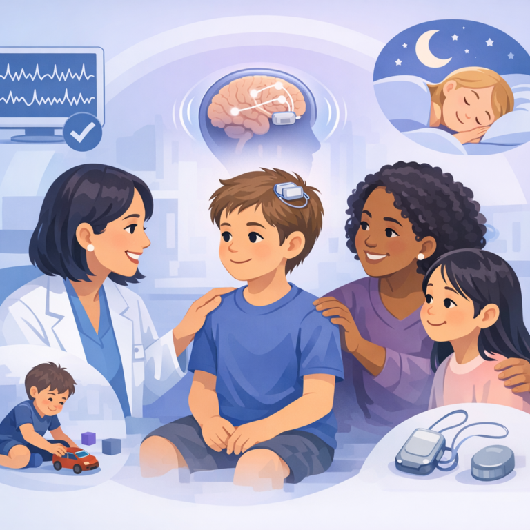Brain Device Reduced Seizures For Many Children With LGS β illustration