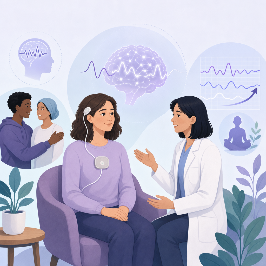 Brain Responses Change After Stimulation In Epilepsy – illustration