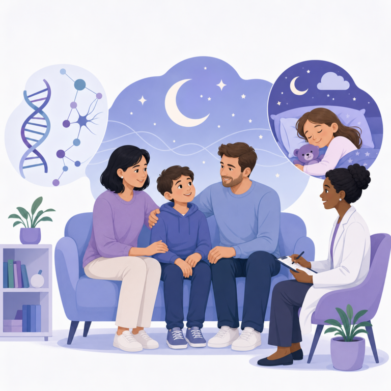 Sleep Problems Are Common In KCNB1-Related Disorders – illustration