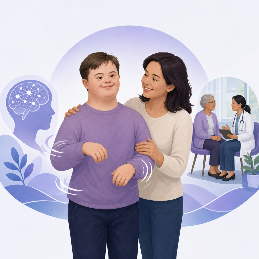 Jerking Movements In Down Syndrome Signal Rapid Decline – illustration