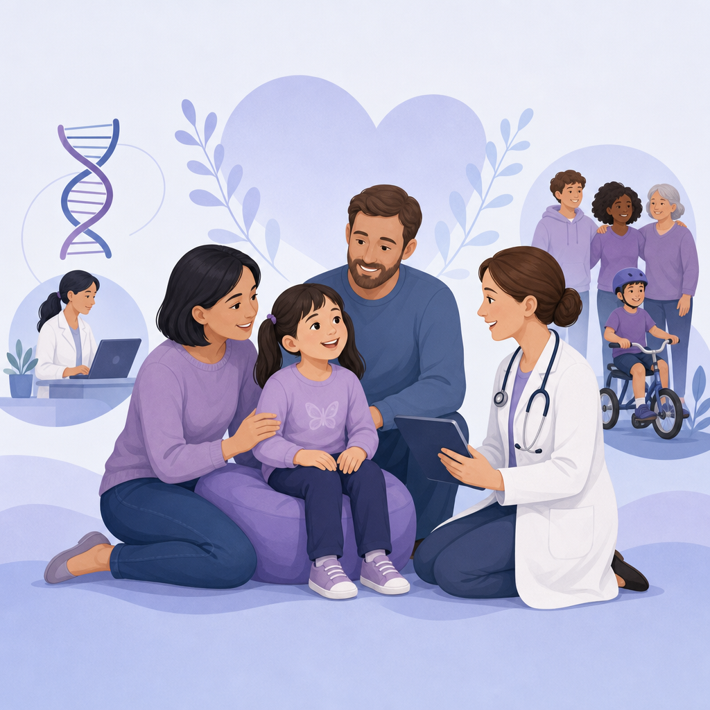 Caring For Angelman Syndrome Across A Lifetime – illustration